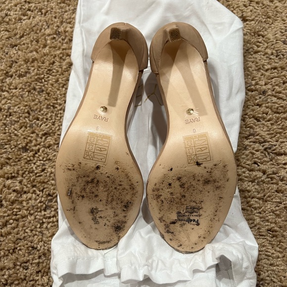 Raye wrap ankle heel in clear/nude - Picture 5 of 7